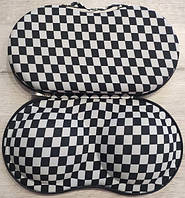 Органайзер — сумочка для бюстгальтерів (з сіточкою) чорно-білий квадрат
