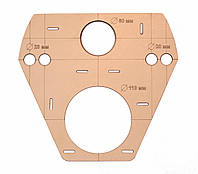 Шаблон-трафарет под инсталляцию унитаза