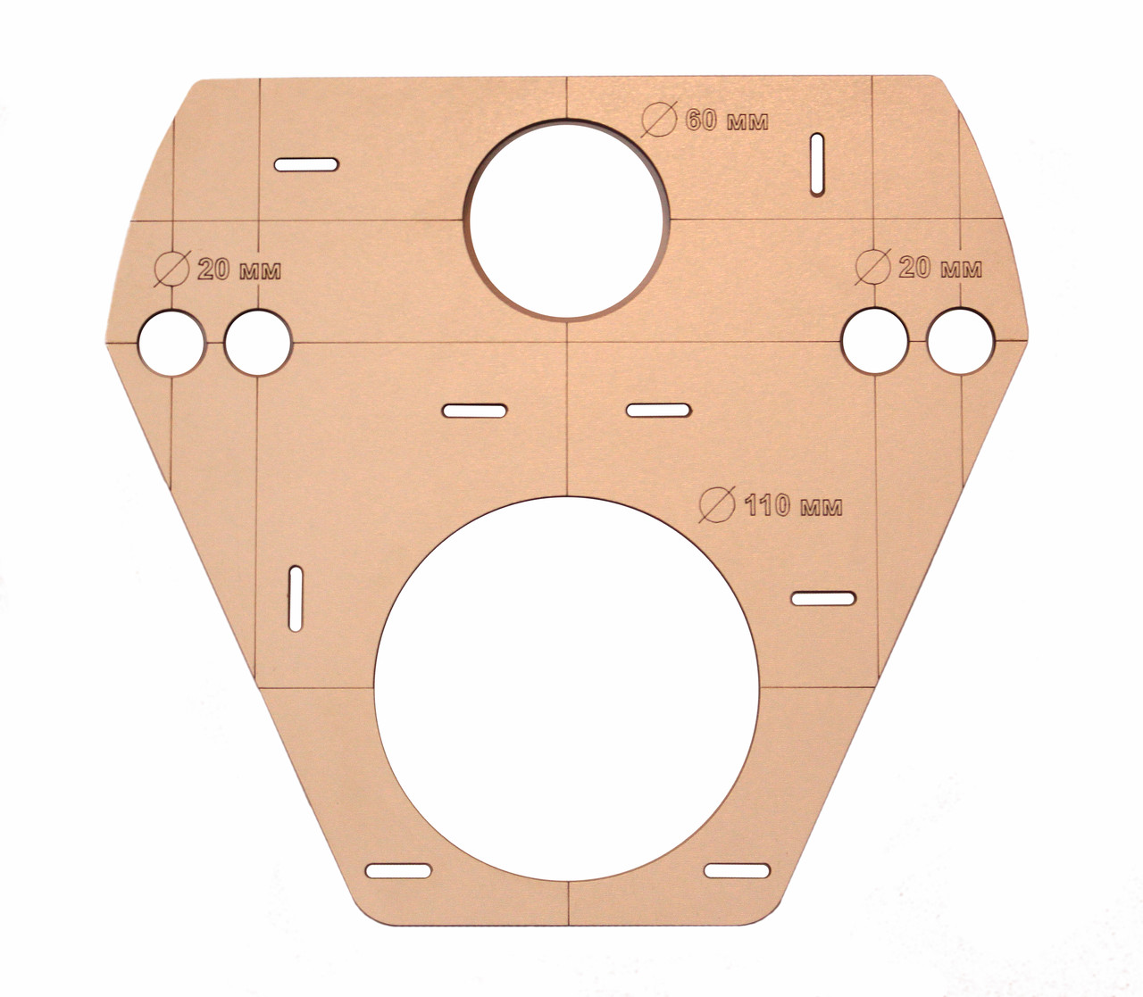 Шаблон-трафарет під інсталяцію унітаза