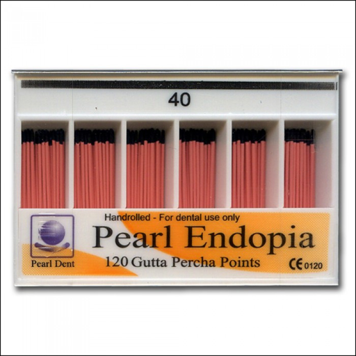 Штифти гутаперчеві Pearl Endopia 120 шт №40