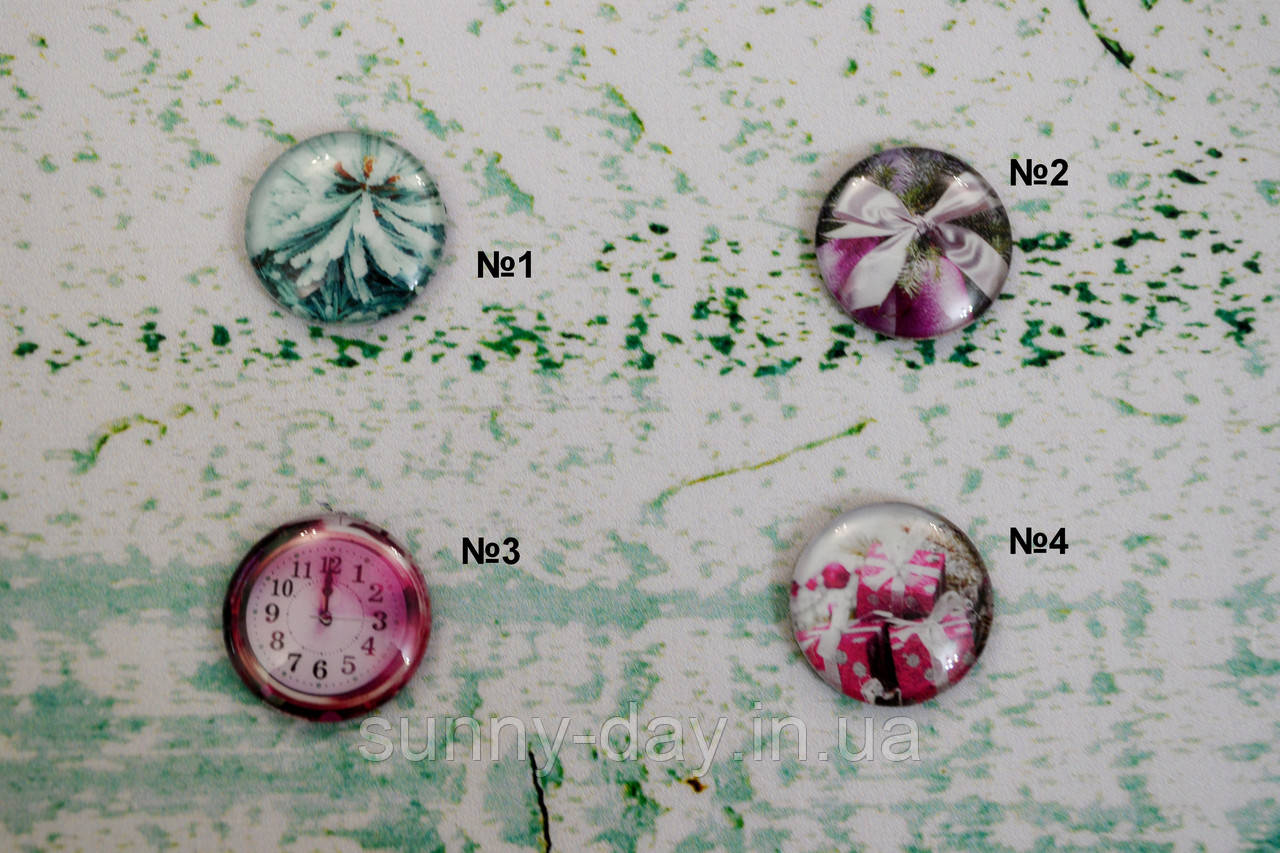 Магнітна гольниця (неодимова/феритова) круг 25мм "Зима", фото 1