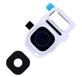 Cкло камери Samsung G930 Galaxy S7/ G935 Galaxy S7 Edge з рамкою White Original, фото 1