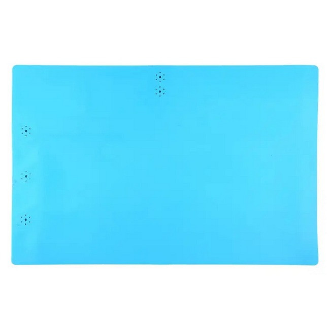 Коврик для пайки силиконовый термостойкий 55x35 см S-180 Blue ТР - фото 4 - id-p2051044251