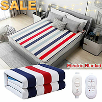 Безопасное электро одеяло Electric 180*150 см Электропростыни односпальные 100% полиэстер Одеяло с подогревом