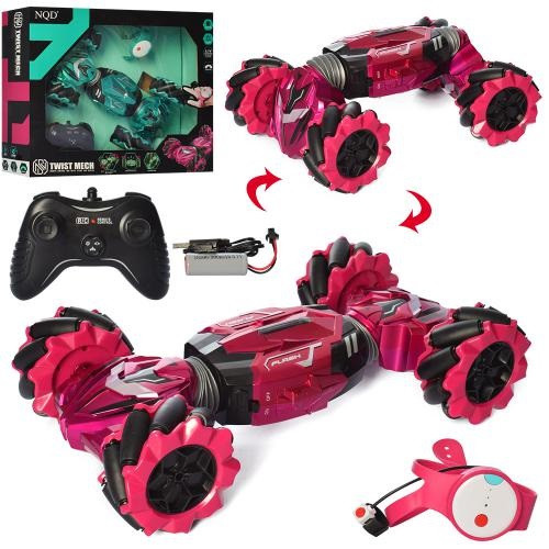 KM757-C337 Машина трюкова на радіокеруванні, 31 см,звук, світло, USB-зарядка, 2 кольори, у коробці,