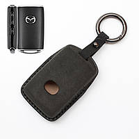 Чохол з алькантари для ключа MazdaCX-5, CX-3, CX-9, CX-30,  MX-5, 6  (чорний)