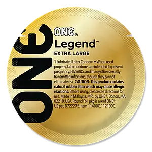 Презервативи One Legend XL 5 штук великого розміру американські оригінал (упаковка пакет)