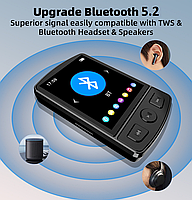 Плеєр MP3 Rock Star M9 Bluetooth 64gb HI FI з кліпсою і зовнішнім динаміком, фото 8