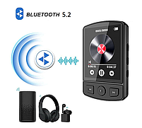 Плеєр MP3 Rock Star M9 Bluetooth 64gb HI FI з кліпсою і зовнішнім динаміком, фото 9