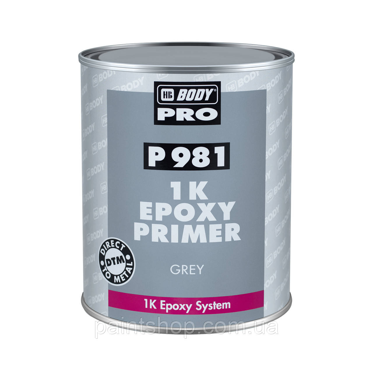 Грунт екоксидний HB Body P981 1K Epoxy Primer Сірий 1 л, фото 1