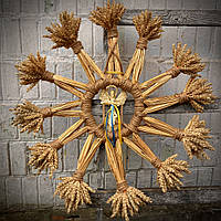 Інтер'єрне панно із колосків 60х60см Ручна робота