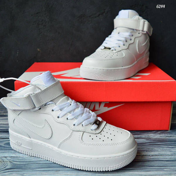 Nike air force high cut white deals