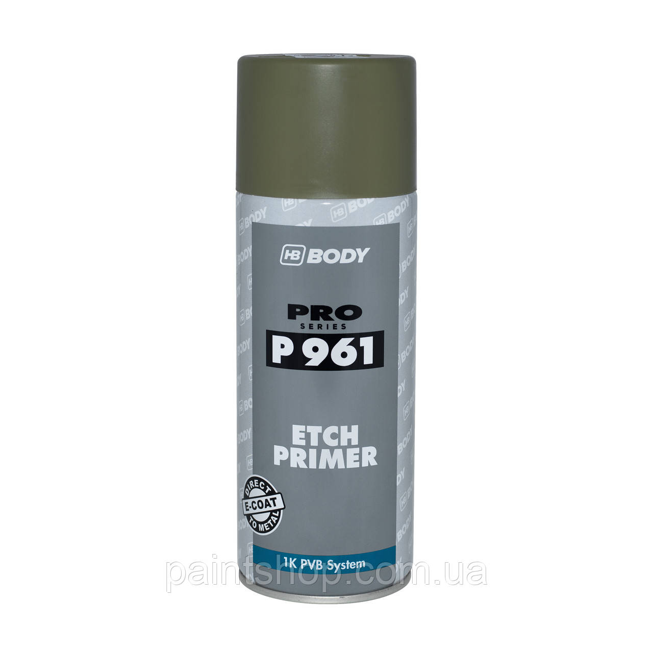 Грунт протравлюючий HB Body Spray P961 Etch Primer Світло-зелений 400 мл, фото 1