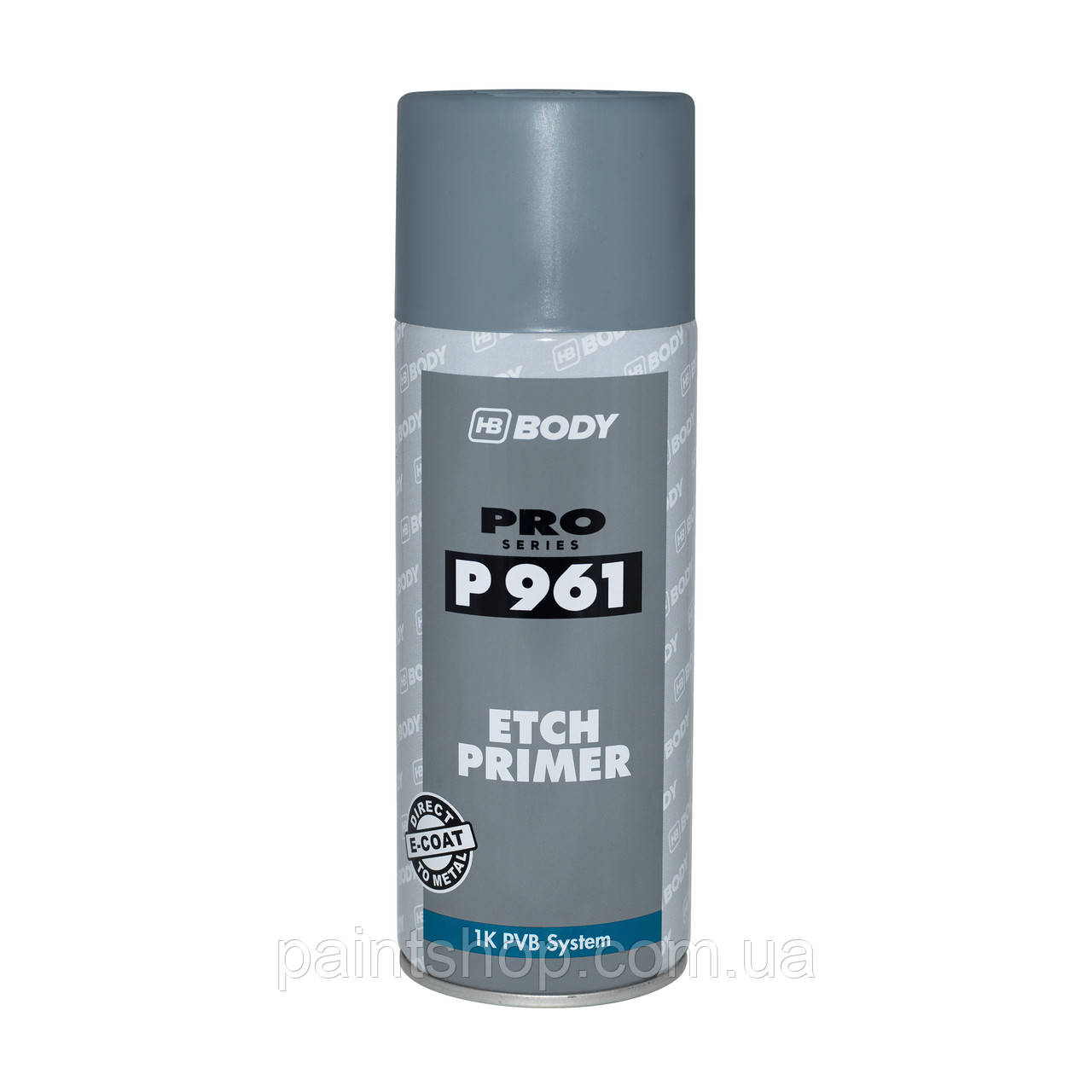 Грунт протравлюючий HB Body Spray P961 Etch Primer Сірий 400 мл, фото 1