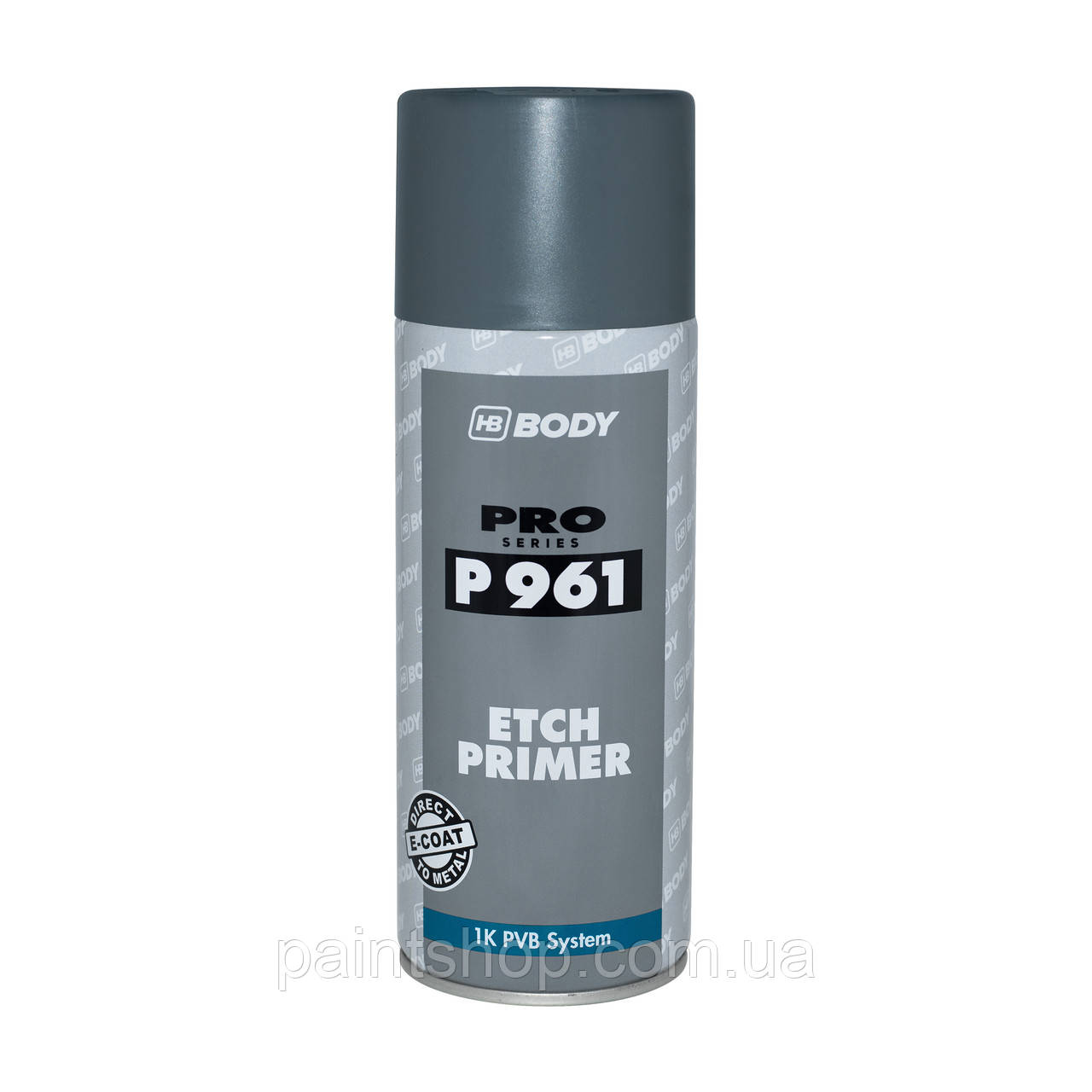 Грунт протравлюючий HB Body Spray P961 Etch Primer Темно-сірий 400 мл, фото 1
