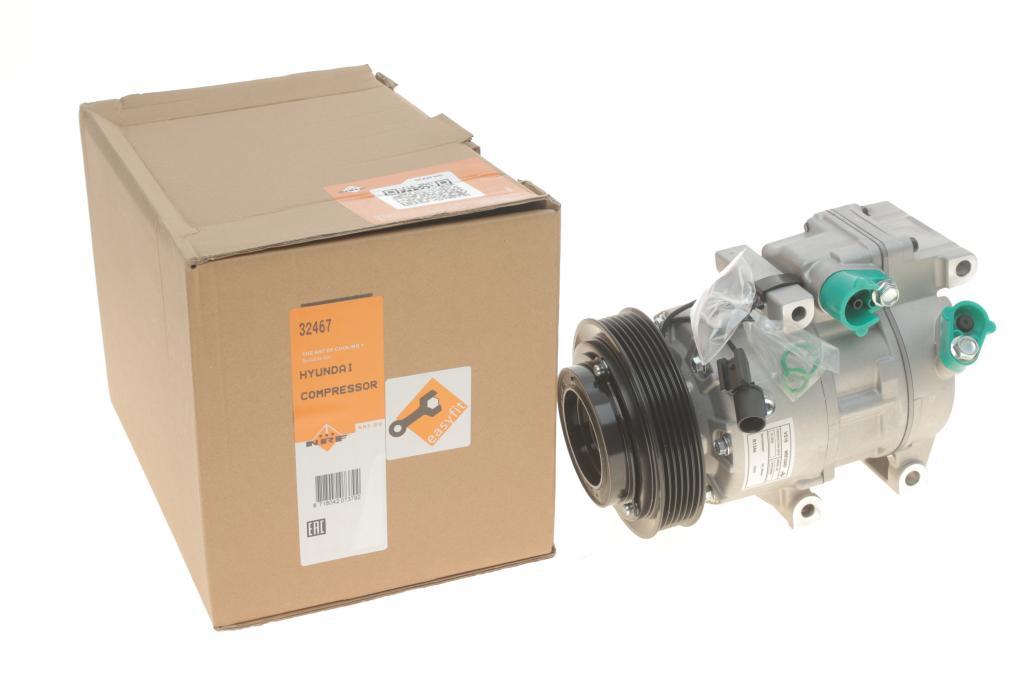 Компресор кондиціонера Hyundai Elantra IV/i30/Kia Ceed 1.4/1.6/2.0 06-13 NRF 32467 UA62, фото 1