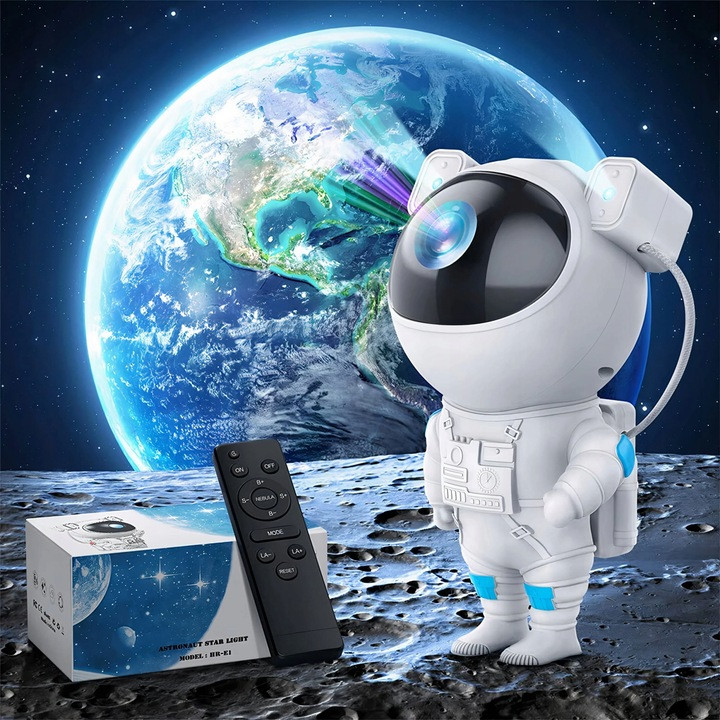 Нічний проєктор зірка sky Cosmonaut — лазерна лампа проєктора астронавта з дистанційним керуванням і таймоймі