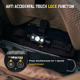 Налобний ліхтар WURKKOS HD50 з Червоним світлом + 5000mAh Акумулятор (4000LM, USB-C, Магніт, NW, 21700), фото 2