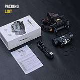 Налобний ліхтар WURKKOS HD50 з Червоним світлом + 5000mAh Акумулятор (4000LM, USB-C, Магніт, NW, 21700), фото 10