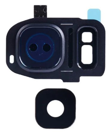 Cкло камери Samsung G930 Galaxy S7/ G935 Galaxy S7 Edge з рамкою Blue Original, фото 1