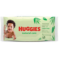 Детские влажные салфетки Huggies Aloe 56шт