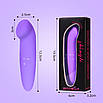 Мінівібратор SEXUAL LOVE для стимуляції клітора зі скошеною головкою фіолетовий, фото 2