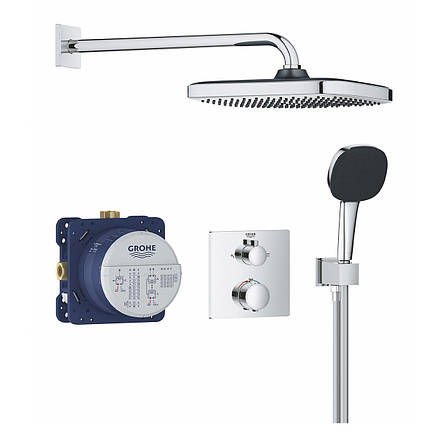 Душова система прихованого монтажу термостатична Grohe QuickFix Precision Grohtherm Cube 34882000, фото 1