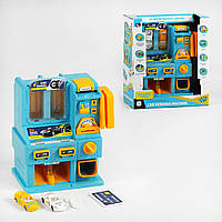 Інтерактивна ігра торговий автомат (2 машинки, звук, підсвічування, банківська карта, монети) CLM 771