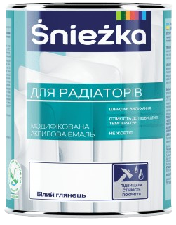 Акрилова емаль для радіаторів Śnieżka 0.75 л