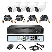 Комплект відеоспостереження на 4 камери DVR KIT 7004 YU227