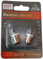 Лампа диодная 12 В панели приборов 0.1 Вт белая T4W Balaton BA9s , к-т (2 шт.)
