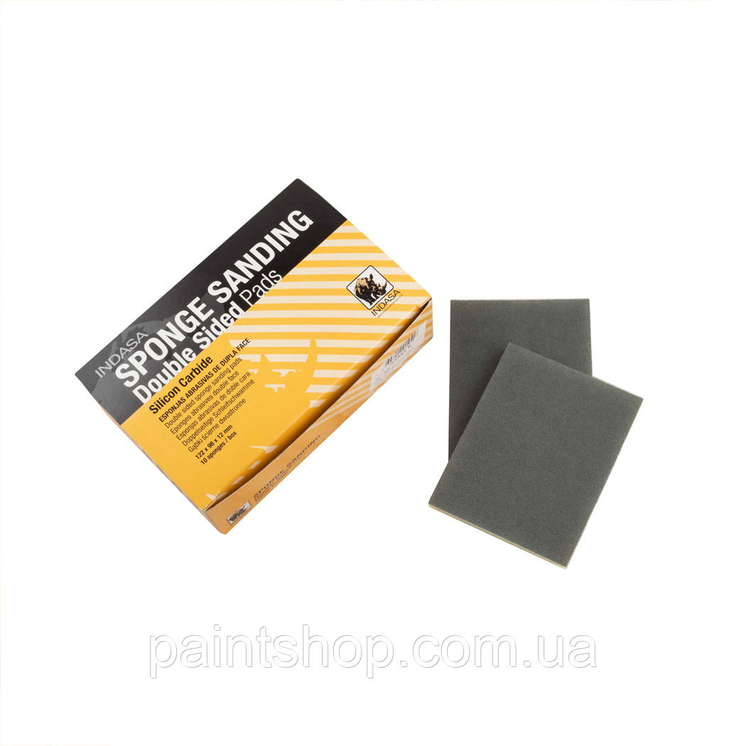 Губки абразивні двосторонні Indasa Rhyno Double-Sided Sponge Wood P280, 98 x 122 x 13 мм, фото 1