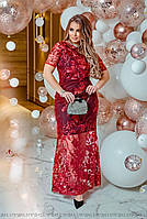 Платье женское длинное итальянский гипюр 50; 52; "LARA-4" недорого от прямого поставщика