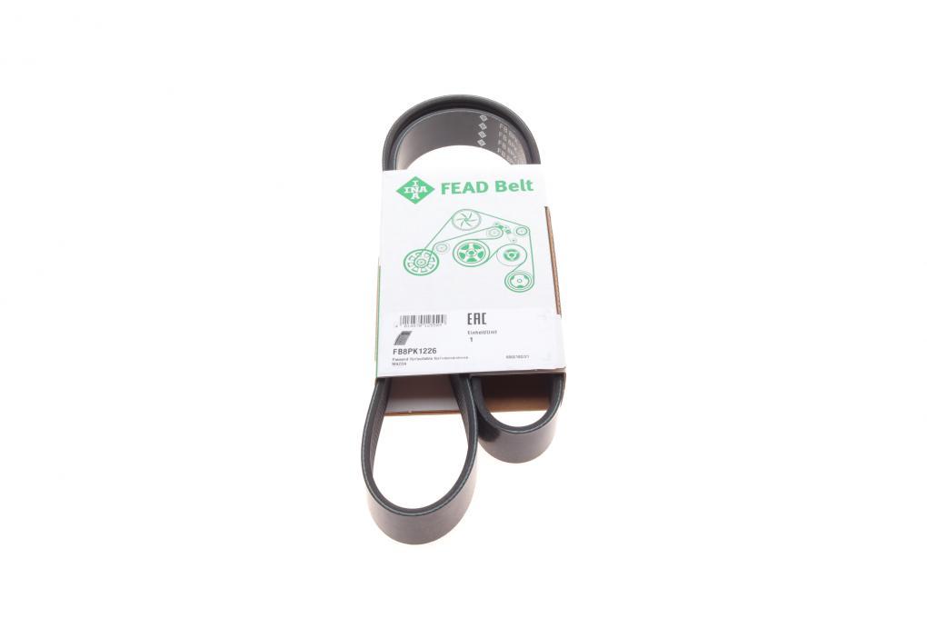 Ремінь генератора Mazda 3/5/6 2.0 DI/CD 02-10 (8PK1226) INA FB 8PK1226 UA61, фото 1