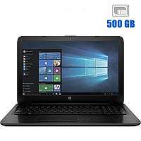 Ноутбук Б-класс HP 15-af130ur / 15.6" (1366x768) TN / AMD E1-6015 (2 ядра по 1.4 GHz) / 4 GB DDR3 / 500 GB HDD