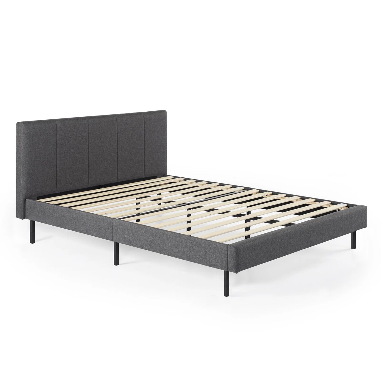 Двуспальная кровать Николь 140х200 Серый (металлический каркас, разборная) - фото 6 - id-p2050676364