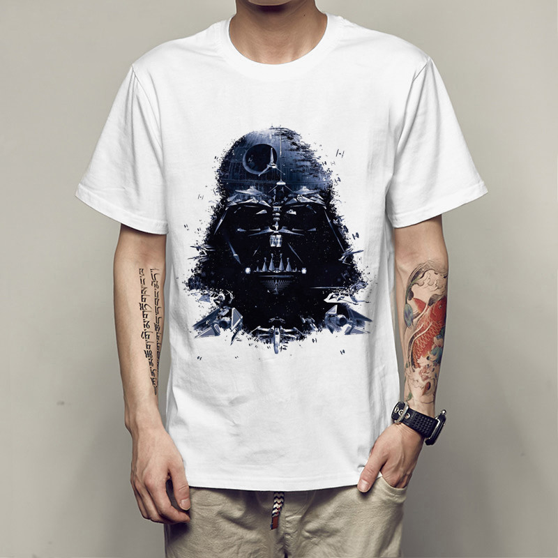 Чоловічі футболки з принтом Star Wars, футболки з принтом Зіркові війни, футболки Дарт Вейдер, розмір L
