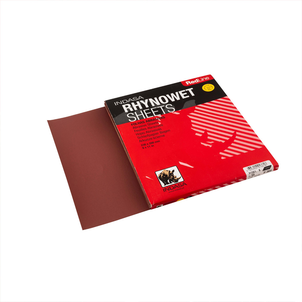 Лист абразивний Indasa RhynoWet Red Line Р800 230 мм х 280 мм, фото 1