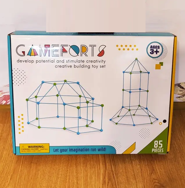 Дитячий будівельний 3D конструктор Game Forts Намет (85 деталей), фото 1