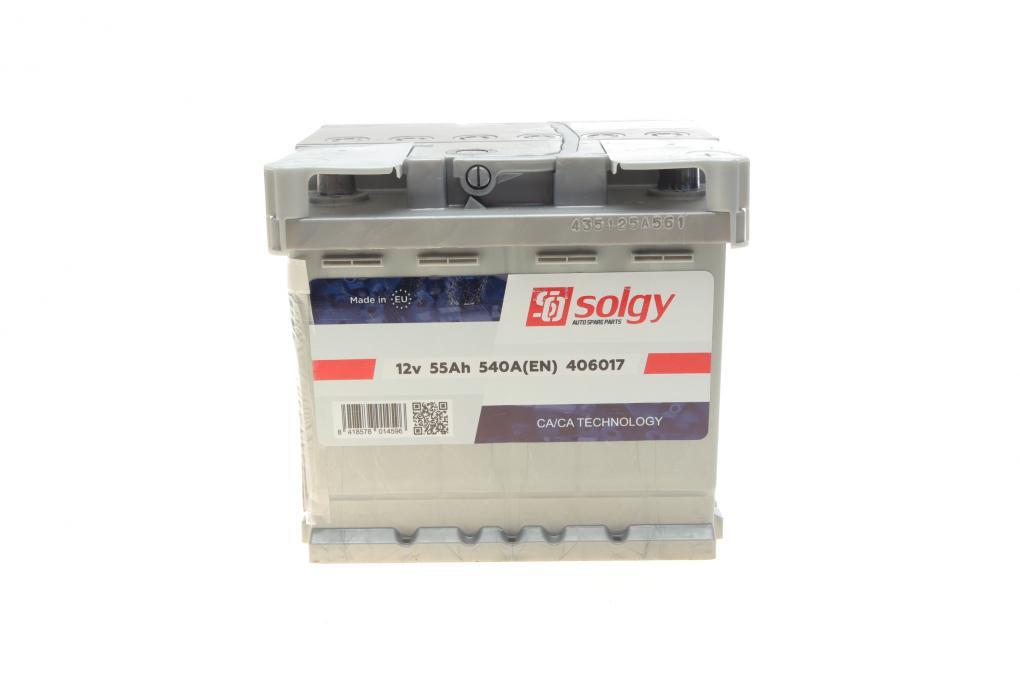 Акумуляторна батарея 55Ah/540A (207x175x190/+R) SOLGY 406017 UA62