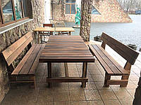 Solid oak furniture 2000x1000 made of solid wood from the manufacturer for the garden, Farmhouse Hand Made -03