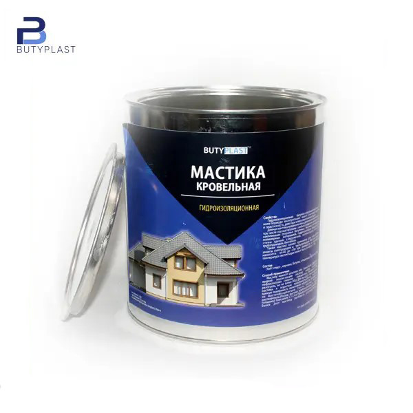 Мастика гидроизоляционная Кровельная Банка 2,5 кг Butyplast - фото 1 - id-p417173013