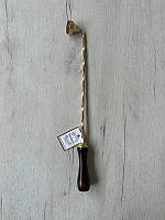 Свечегаситель латунный с деревянной ручкой, 3х40 см