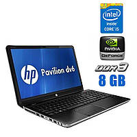 Ноутбук Б-класс HP Pavilion dv6t-7000 / 15.6" (1366x768) TN / Intel Core i5-3230M (2 (4) ядра по 2.6 - 3.2