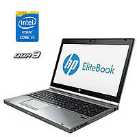 Ноутбук HP EliteBook 8570p / 15.6" (1600x900) TN / Intel Core i5-3230M (2 (4) ядра по 2.6 - 3.2 GHz) / 4 GB