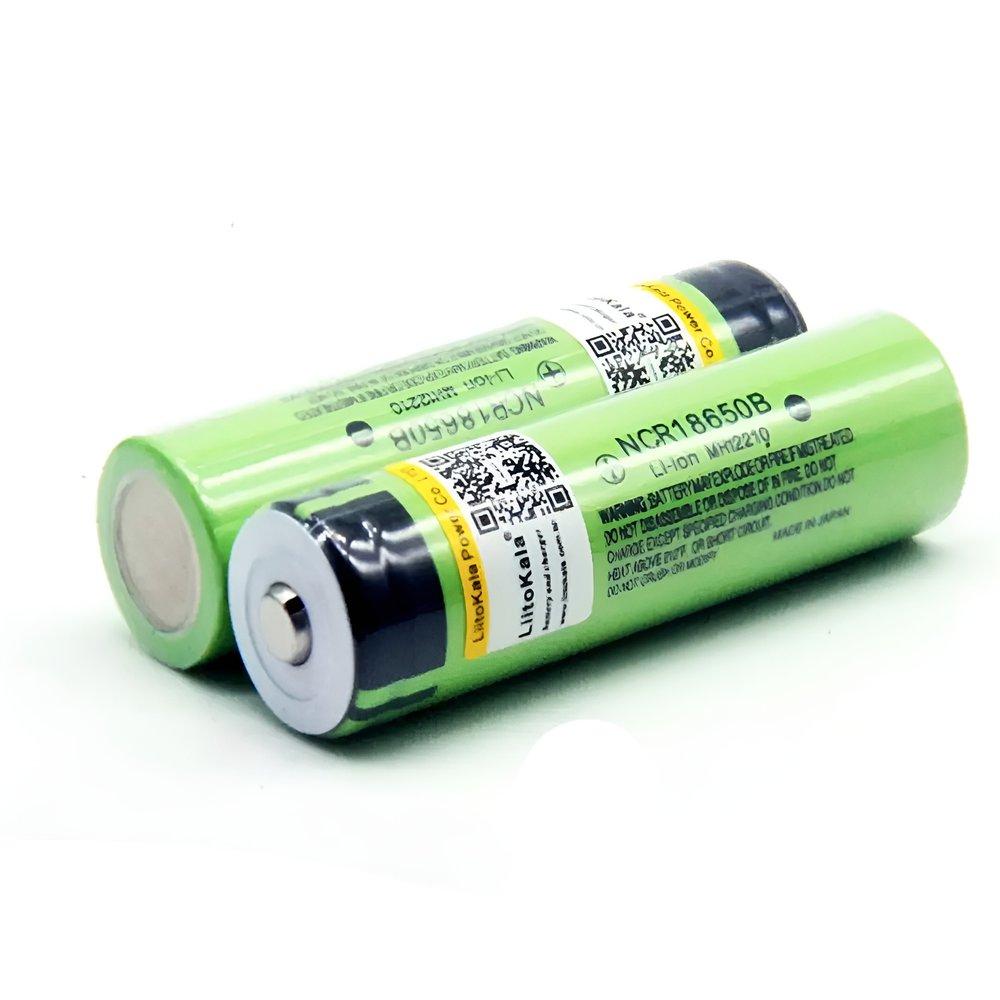 Аккумуляторы "18650 Liitokala 3.7V Li-ion 3400 mAh" с выпуклым контактом "плюс" для павербанков, фонарей - фото 5 - id-p2051094929