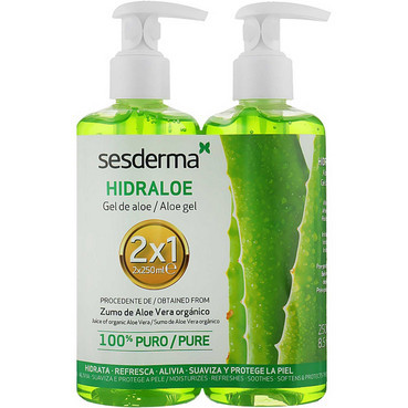 Набір Гель для обличчя та тіла Sesderma HIDRALOE Aloe Gel 250 мл*2, фото 1