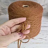 Пряжа Бебі альпака 68% Меринос 10% Поліамід 22% puno, коричневий, фото 3