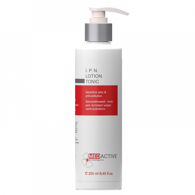 Заспокійливий тонік для чутливої шкіри Medactive I.P.N. LOTION TONIC sensitive skin & anti-pollut,250мл, фото 1