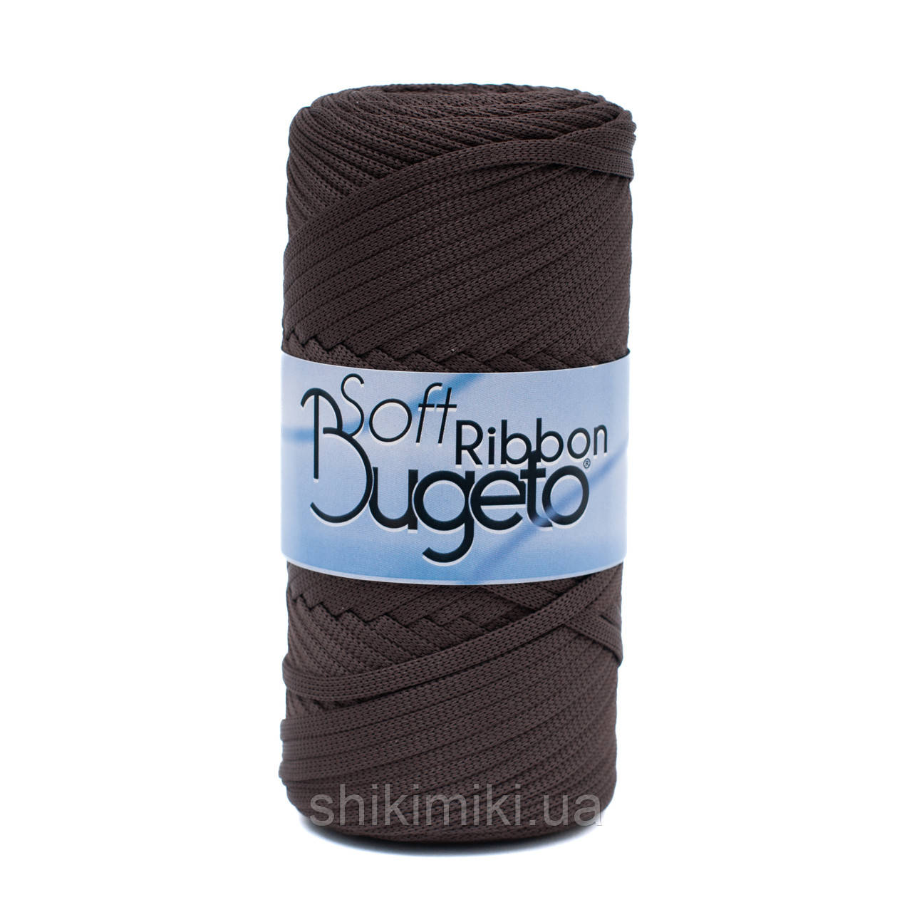 Плоский шнур поліефірний Bugeto Soft Ribbon, колір Шоколадний